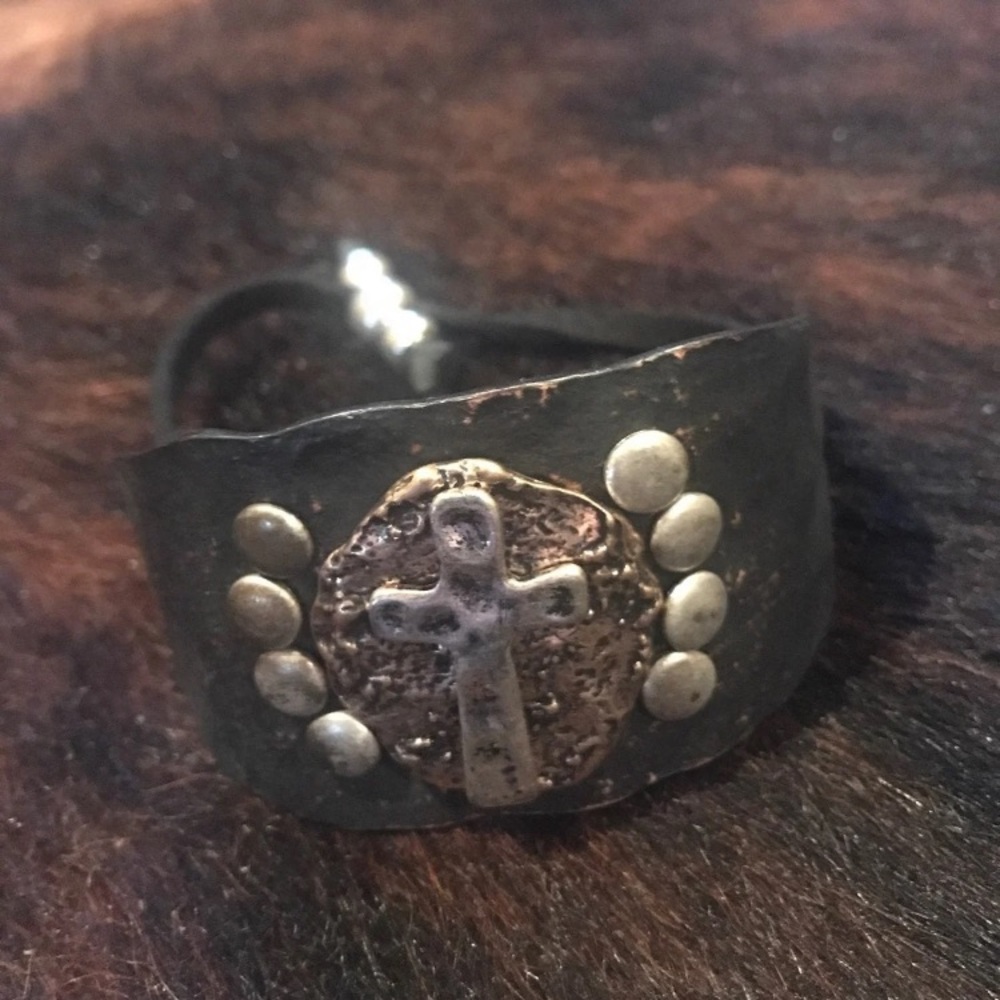 Cross Cuff Bracelet